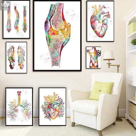 Human Anatomy Muscles System Wall Art Canvas Painting Posters And Prints Body Map Wall Pictures Medical Education Home Decor _ - AliExpress Mobile Human Anatomy Muscles, Anatomy Muscles, Clinic Art, Muscle System, Systems Art, Kids Room Paint, Clinic Interior Design, Body Map, Clinic Design