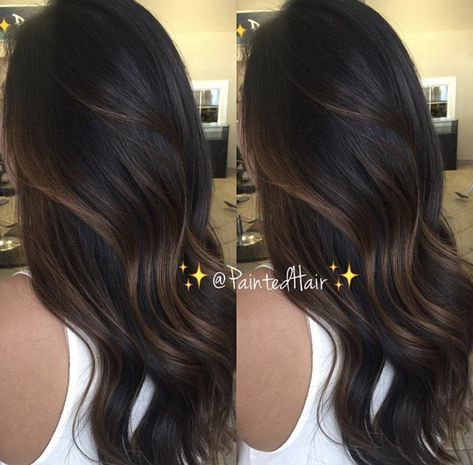 Black Hair Balayage, Hair With Highlights, Brown Hair Inspo, Coloured Hair, Brunette Balayage Hair, Caramel Highlights, Brown Hair Balayage, Hair Balayage, Brown Highlights