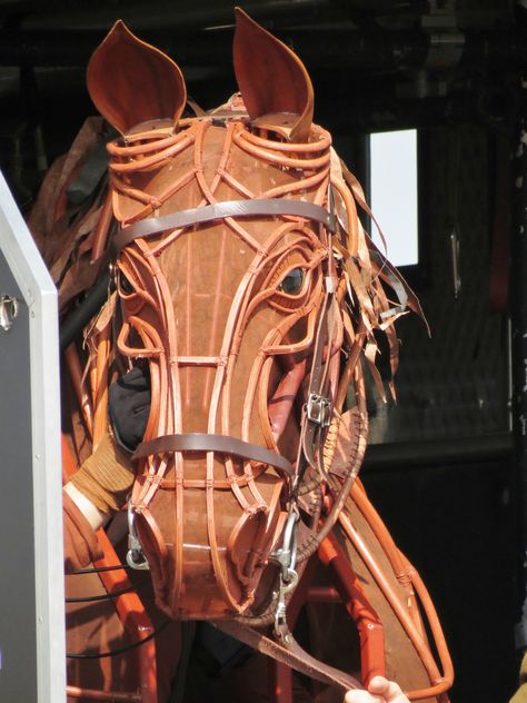 Joey from "War Horse" 1 | As a full size horsebox opens "Joe… | Flickr Horse Puppet, Horse Remembrance, Human Puppet, Cowboy Song, Still Pictures, She Kills Monsters, Horse Mask, Mechanical Animals, Theatre Props