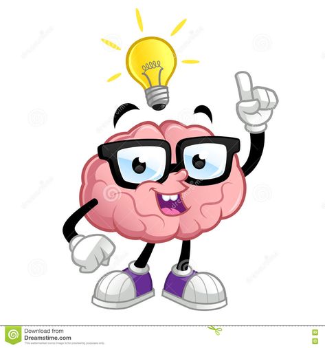 Brain. Cartoon character, he has an idea #Sponsored , #Advertisement, #advertisement, #Brain, #character, #idea, #Cartoon Think It Or Say It, Brain Cartoon, Brain Pictures, Cartoon Brain, Brain Illustration, Mystery Word, Cartoon Clip, Islamic Cartoon, Playing Card Deck