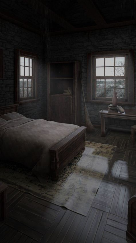 Silent Hill Art, Wattpad Background, Episode Backgrounds, Apocalypse Art, Dark Bedroom, Watercolor Architecture, Fantasy Props, Fantasy Homes, Visual Aesthetics