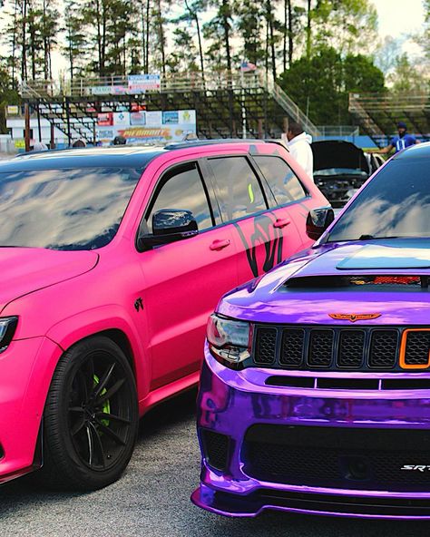 Trackhawk Wallpaper, Pink Trackhawk, Jeep Trackhawk, Jeep Trackhawk Wrapped, Hellcats And Track Hawks, Trackhawks Jeep, Track Hawk Jeep Black, Srt Jeep, Jeep Wallpaper