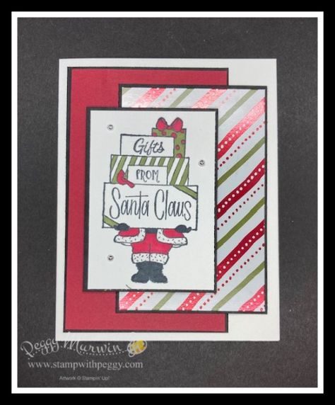 Stampin Up Gift Of Giving, Santa Card, Create Christmas Cards, Making Cards, Holiday Paper, Card Tutorial, Christmas Holiday Cards, Cards Ideas, Christmas 2023