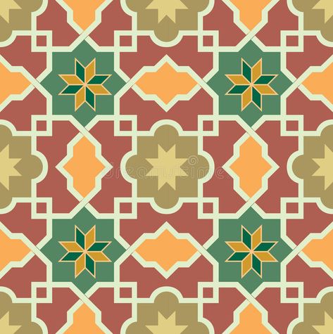 Islamic Arabesque Pattern, Arabian Pattern, Arabesque Design, Arabesque Pattern, African Pattern, Background Illustration, Arabesque, Tile Patterns, Seamless Pattern