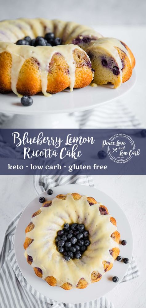 Not only is this Blueberry Lemon Pound Cake perfectly moist and dense, but it is also gluten free, keto friendly and sugar free too! | Peace Love and Low Carb Blueberry Lemon Pound Cake, Lemon Blueberry Pound Cake, Peace Love And Low Carb, Blueberry Pound Cake, Keto Blueberry, Low Carb Dessert, Keto Cake, Recetas Keto, Lemon Pound Cake