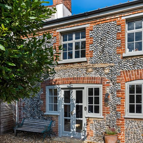 See the transformation of a neglected period cottage on the Norfolk coast Norfolk Cottages, Home By The Sea, Norfolk House, Must Reads, Pallet Garden Furniture, Norfolk Coast, Feel Good Food, Bedroom Images, Cottage Interiors