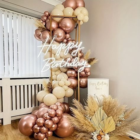 Faster shipping. Better service Rose Gold Birthday Party Decorations, Rose Gold Birthday Party, Gold Birthday Party Decorations, Rose Gold Birthday, Rose Gold Theme, Rose Gold Balloons, Garland Arch, Rose Party, Balloon Flowers