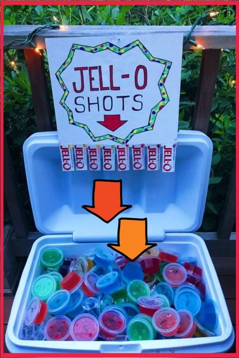 Cookout ideas - outdoor party, BBQ party, beach party (spring break!) Jello shots cooler ideas - summer party ideas Cookout Food Ideas, Labor Day Party Ideas, Tropisk Fest, Labor Day Party, Neighborhood Block Party, Cookout Party, Bbq Cookout, 21st Bday Ideas, Day Party Ideas