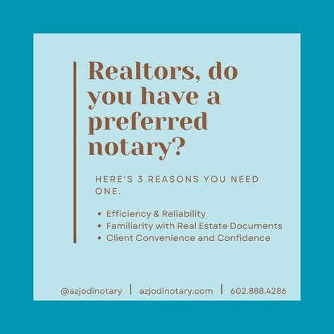 Calling all Real Estate Agents! Say hello to hassle-free closings and delighted clients with my indispensable mobile Notary Services. From on-site signings to flexible scheduling, I bring convenience and professionalism to every transaction, ensuring a smooth path to that SOLD sign! Let me be your notary ally for a seamless real estate journey. #MobileNotaryServices #SmoothClosings #ClientSatisfactionGuaranteed Notary Service, Mobile Notary, Sold Sign, Real Estate Agents, Estate Agents, Real Estate Agent, Say Hello, Let Me, Real Estate