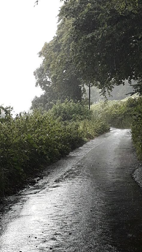 English Countryside Rain, Rainy Countryside Aesthetic, Rainy English Countryside, Old English Aesthetic, Rainy Countryside, English Countryside Aesthetic, Rainy Road, Manifesting Life, English Aesthetic