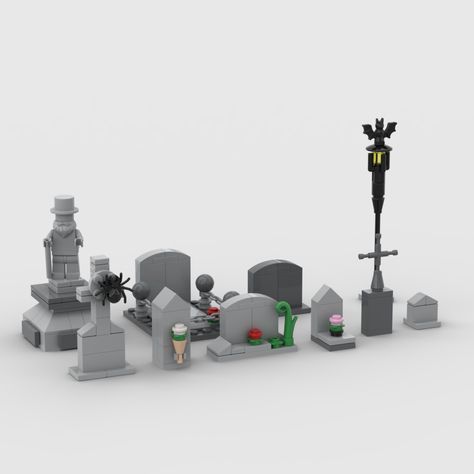 How to build Lego Graves | 9 options #Graves  #LegoGraves  #legograveyard #legocemetery Lego Haunted House Diy, Lego Halloween Build, Lego Halloween Moc, Lego Cemetery, Lego Graveyard, Lego Terrain, Halloween Legos, Lego Haunted House, Halloween Lego