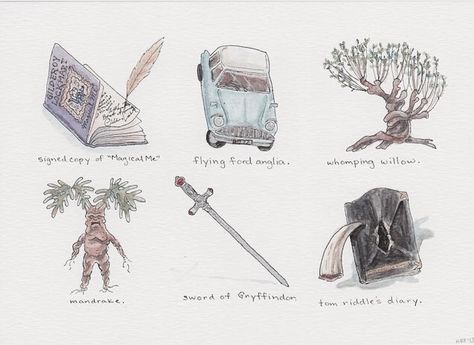 Whomping Willow Tattoo, Whomping Willow, Ford Anglia, Images Harry Potter, Potter Art, Harry Potter Drawings, Chamber Of Secrets, Harry Potter 2, Harry Potter Crafts