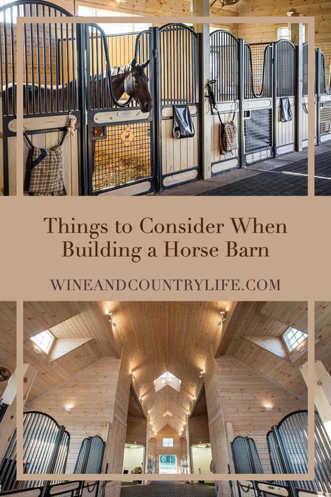 Equestrian Estate Horse Farms, French Horse Stables, Equestrian Estate Layout, Equestrian Facility Layout, Horse Barn Designs Layout, Horse Barn Interior, Barns And Stables, Luxury Horse Barns, Horse Stables Design