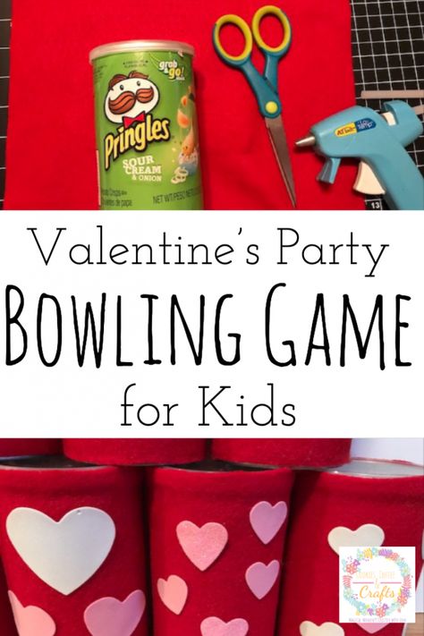 Bowling Games For Kids, Valentines Activity, Valentine Preschool, Classroom Valentines Party, Valentines Class Party, Valentine Party Game, February Crafts, Valentines Games, Bowling Games