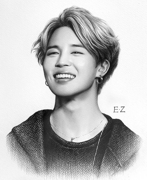 Draw Bts, Bts Emoji, Pencil Sketch Portrait, Smile Drawing, Pencil Sketch Images, Sketch Portrait, Cool Pencil Drawings, Aztec Art, Sketchbook Drawings