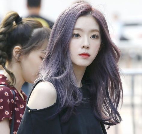 Ash Purple Hair, Kpop Hair Color, Change Hair Color, Redvelvet Irene, Korean Hair Color, Ash Hair, Girl Hair Colors, Ash Hair Color, Black Hair Dye