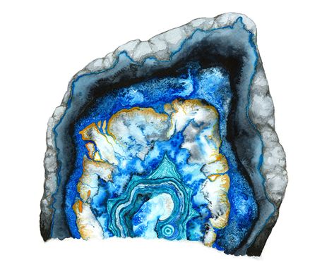 Agate Geode — Noelle Phares Metallic Acrylic Painting, Textured Turquoise, Coaster Ceramic, Geode Rocks, Geode Art, Watercolor Projects, Agate Geode, Custom Hand Painted, Crystal Art