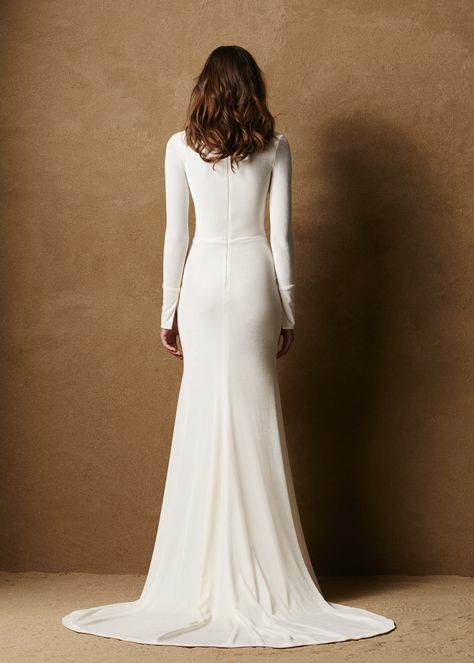 Stretch Velvet Fitted Gown 3 White Velvet Wedding Dress, White Velvet Gown, White Velvet Dress, Velvet Wedding Dress, Velvet Evening Gown, Fitted Gown, Velvet Wedding, Fitted Gowns, White Velvet