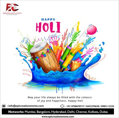 “Let’s throw out the colours in the air, and renew our love with a bit of romantic colour. Happy Holi” #Holi2023 #HappyHoli #FestivalOfColours #HappyHoli2023 Holi Poster, Happy Holi Images, Happy Holi Wishes, Holi Party, Holi Images, Holi Wishes, Holi Celebration, Social Media Poster, Holi Festival