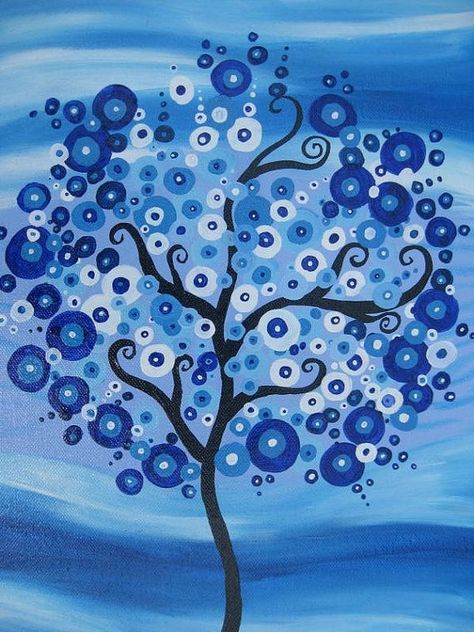 canvas+with+lights+behind | tree painting on canvas light blue colourful colorful fantasy wall ... Tree Painting On Canvas, Images Noêl Vintages, Whimsical Christmas Trees, Tree Of Life Art, Metal Tree Wall Art, Christmas Tree Painting, Workshop Ideas, Lighted Canvas, Painting Designs