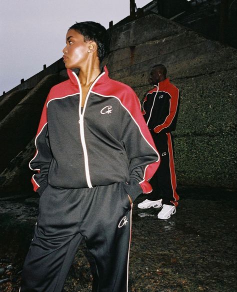 #clintsinc #clints #crtz #rtw #clint419 Tracksuit Photoshoot Ideas, Track Suit Aesthetic, Athletic Photoshoot, 2000s Fashion Men, 90s Tracksuit, Tracksuit Streetwear, Harajuku Jacket, Coat Spring, Tracksuit Outfit