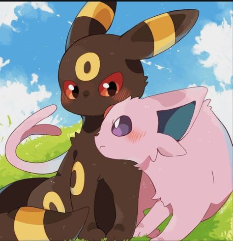 Esbreon Forever 💜🖤 Umbreon X Espeon, Eeveelutions Art, Espeon And Umbreon, Dino Train, Eevee Wallpaper, Umbreon And Espeon, Pokemon Umbreon, Pokemon Eevee Evolutions, Pokemon Tattoo