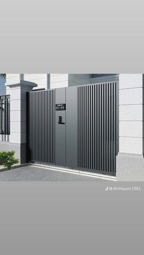 Apartment Main Gate Design Entrance, Grill Doors, Modern Gate Design, Jalli Design, Contemporary Gates, Modern Main Gate Designs, Pintu Interior, House Main Door, Garage Gate