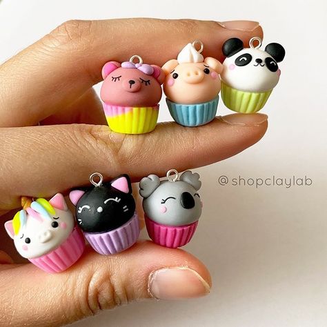 Just reposting these kawaii animal cupcakes made from @artezaofficial clay! Which one’s your fave? 😊 #etsyshop #cupcake #bearcupcake… Clay Ideas Easy, Dry Clay Ideas, Air Dry Clay Ideas, Polymer Clay Cupcake, Clay Kawaii, Air Clay, Polymer Clay Kawaii, Animal Cupcakes, Diy Xmas Gifts