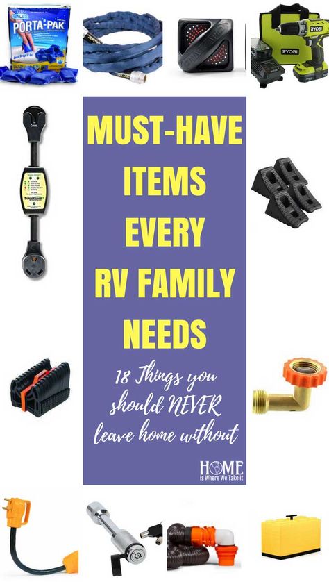 Things you need before your first RV trip. You DON'T want to show up without these! #rvlife #rvneeds #travel #homeiswherewetakeit Rv Camping Checklist, Camping Family, The Oregon Trail, Sprinter Camper, Camping List, Camping Checklist, Camping Essentials, Rv Stuff, Rv Travel