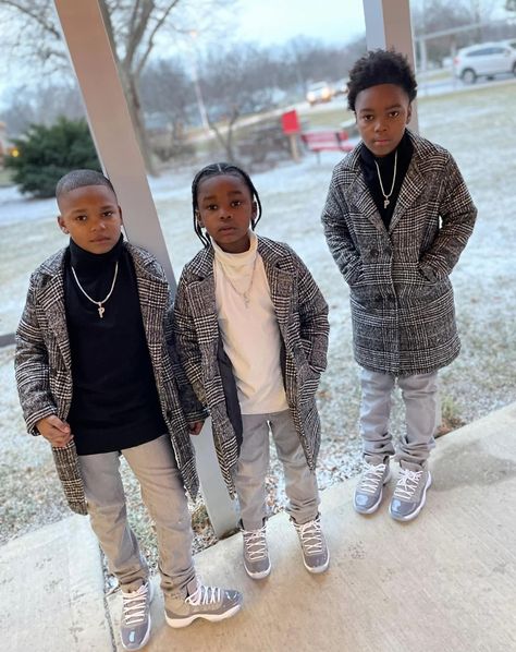 Toddler Outfits Black Kids, Black Toddler Boy Outfits, Little Black Boy Outfits, Little Boy Outfits Black Boys, Toddler Boy Outfits Black Boys, Baby Boy Drip, Boys Outfit Ideas, Boy Fashion Outfits, Kids Fashion Boy Swag