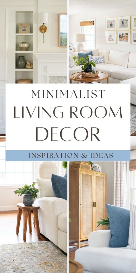 Learn how to design a warm, minimalist living room with these simple tips. Minimalism isn't cold or sterile; embrace fewer, key pieces for a cozy, spacious feel. Minimalist Living Room No Rug, Minimalist Living Room With Sectional, Minamilist Home Decor, Minimal Natural Living Room, Minimal Cozy Apartment, Decorating Minimalist Style, Interior Design Living Room Scandinavian, Minimalist Great Room, Natural Minimalist Home Decor