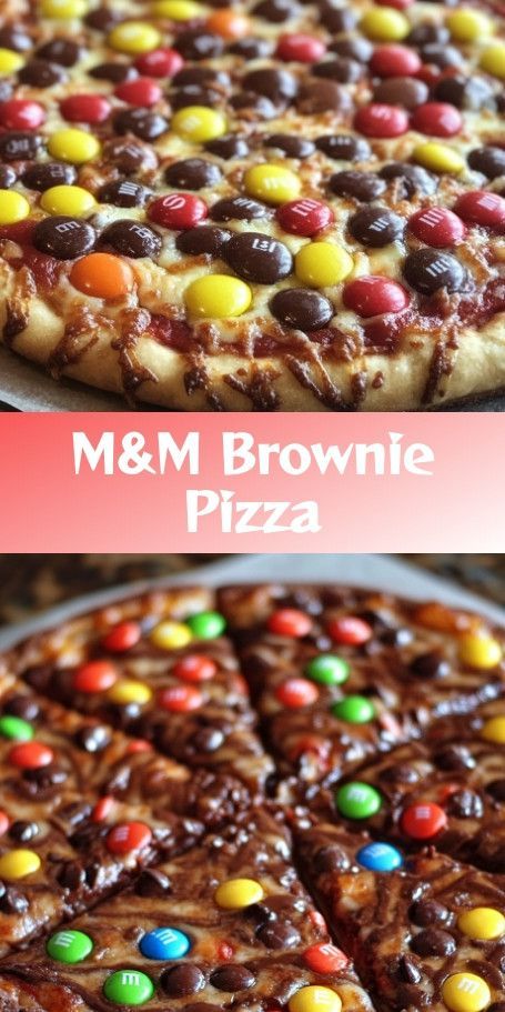 "Colorful Candy Delight Brownie Pizza Recipe" Indulge in a delightful treat with this M&M Chocolate Brownie Pizza! A chewy brownie base topped with a rich ganache and colorful candies, this dessert is perfect for gatherings or simply satisfying your sweet tooth. Follow the easy recipe and impress your friends and family with this fun and tasty dessert. #BrowniePizza #MMsPizza #ChocolateLovers #CandyToppings #SweetTreats #EasyDesserts #DessertPizza #PartySnack #BakingJoy Candy Pizza Recipe, Pizza Brownie, Brownie Pizza, Dessert Pizza Recipes, Halloween Cookie Recipes, Chewy Brownies, Tasty Dessert, Halloween Cookie, Dessert Pizza