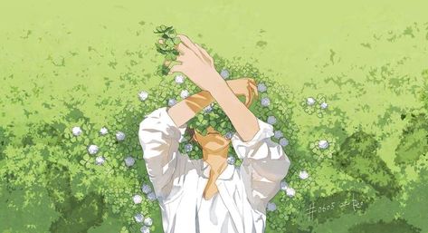 Desktop Backgrounds, A Woman, Laptop, On Twitter, Twitter, Flowers, Green, Anime