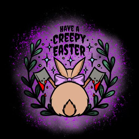 Creepy Easter, Easter Craft Projects, Halloween Wallpaper Iphone Backgrounds, Easter Arts And Crafts, Easter Wallpaper, Unicorns And Mermaids, Halloween Everyday, Halloween Wallpaper Iphone, Easter Art