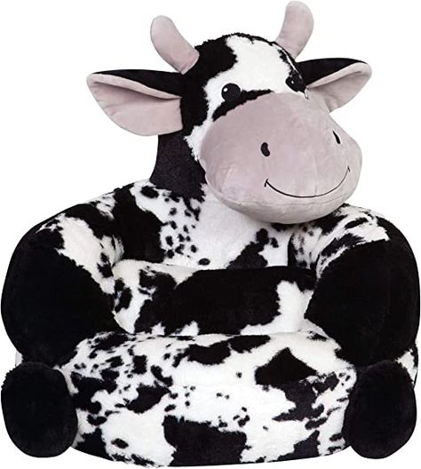 Cows are pretty popular right now, and this cow chair is just the cutest! Soft and so comfortable for your toddler. They have other animal options as well. 😁 Cow Chair, Toddler Lounge Chair, Cow Character, Cow Plush, Plush Chair, Toddler Chair, Baby Chair, Comfy Pillows, Bean Bag Chair Kids