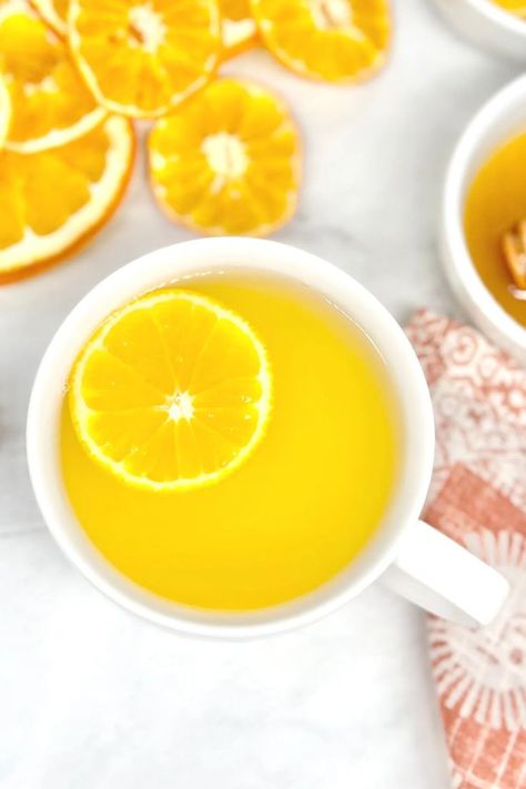 Orange Tea Recipe, Orange Peel Tea, Cozy Hot Drinks, Healing Water, How To Make Orange, Easy Teas, Orange Peels, Caffeine Free Tea, Orange Tea