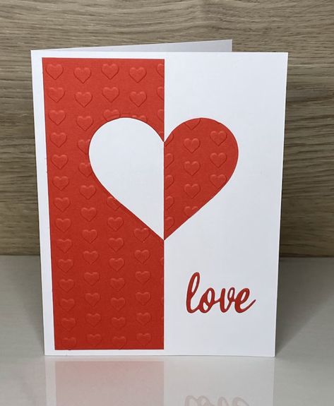 Love You Cards Handmade, Handmade Valentine Day Cards, Valentines Diy Cards Handmade, Handmade Valentine’s Day Cards, Stampin Up Valentine Cards 2024, Valentines Handmade Cards, Valentine Handmade Cards, Valentine Cards Handmade Simple, Valentine’s Day Cards