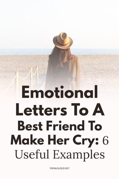 Sometimes we want to say how we feel, but it’s just so difficult to find the right words. We fear that we’ll say something wrong or it won’t sound as good as we imagined it in our heads. If you’re looking for inspiration, then I’ve prepared 6 emotional letters you can send to your best friend to make her cry. #thinkaloud #pasts #properly #lovequotes #love #loveit #lovely #loveher #loveyou #loveyourself #lovehim #adorable #amor #life #bae #beautiful #couple #coupleblog #couplegoals #couples Gratitude Letter To Best Friend, Sweet Letter To Best Friend, A Letter To Best Friend On Her Birthday, Nice Things To Say To Friends Words, Things To Say To Your Friend, Wedding Letter To Best Friend, Words To Say To Your Best Friend, Christmas Letter To Best Friend, Things To Say About Your Best Friend