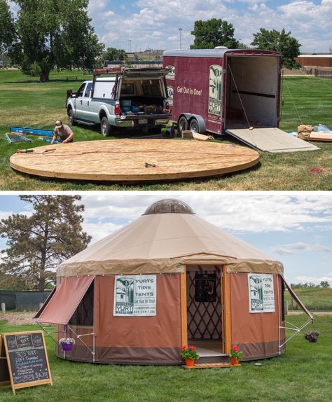 In Stock Yurts - Colorado Yurt Company Yurt Kits, Yurts For Sale, Outdoor Glamping, Yurt Home, Camp Ground, Yurt Tent, Glamping Ideas, Sips Panels, Red Tent