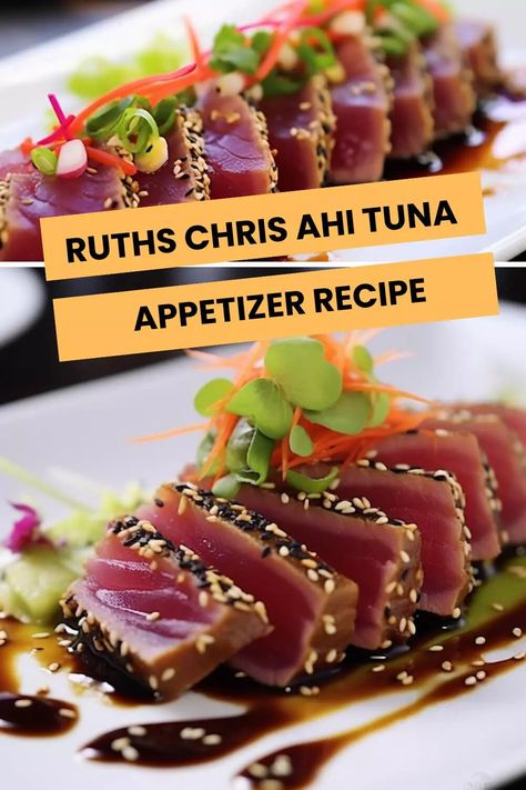 Ruths Chris Ahi Tuna Appetizer Recipe – Hungarian Chef Tuna Poke Appetizer, Seared Tuna Appetizer, Raw Tuna Appetizer, Ahi Tuna Dip, Fresh Tuna Appetizer Recipes, Tuna Asian Recipe, Ahi Tuna Appetizer Recipes, Seared Ahi Tuna Sauce, Sauce For Ahi Tuna Steaks