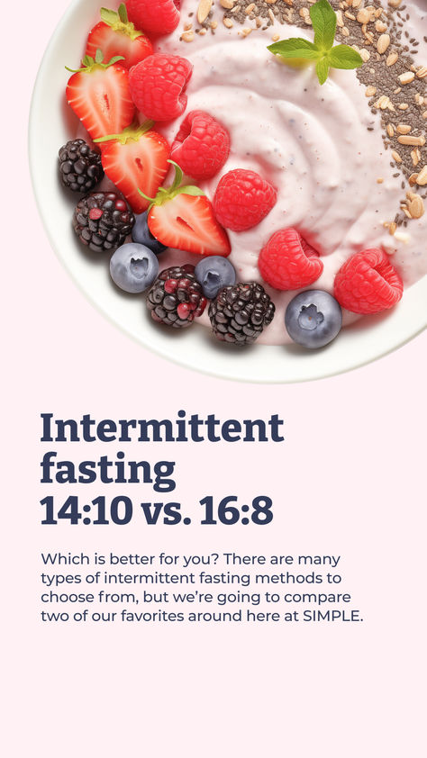 You’ve been dabbling in the intermittent fasting info pool, thinking about getting started on this lifestyle that’s been claimed to be an easier and more flexible way to gain control of your health and maybe lose some weight. 14/10 Fasting, 14/10 Intermittent Fasting, 16 Hour Fast, More Flexible, Which Is Better, Intermittent Fasting, Getting Started, Benefits, Pool