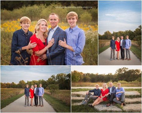 Off To College, Beautiful Red Dresses, Family Posing, Family Photo Sessions, Teenage Boys, Des Moines, Senior Photography, Family Photoshoot, Photography Business