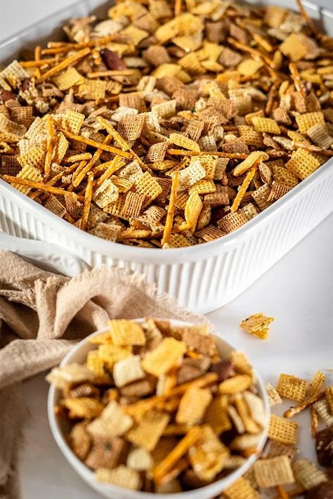 Furikake Chex Mix Recipe: Hawaii's Holiday Treat Chex Mix Furikake, Hawaiian Chex Mix Recipes Sweet, Japanese Chex Mix Recipe, Furikake Chex Mix Recipes, Fried Saimin Recipe, Saimin Recipe, Chex Mix Recipes Sweet, Honeycomb Cereal, Sweet Chex Mix