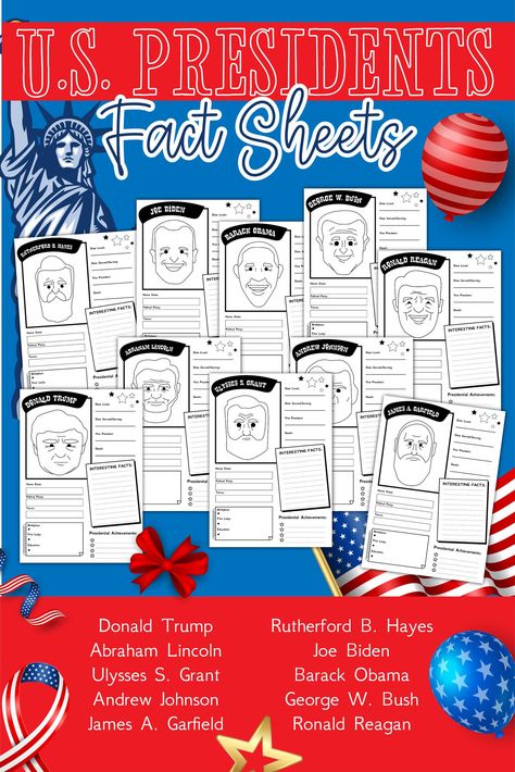 List Of Presidents, Groundhog Day Activities, Free Printable Activities, Drawing Activities, Homeschool Printables, Fun Printables, History Class, Groundhog Day, Presidents Day