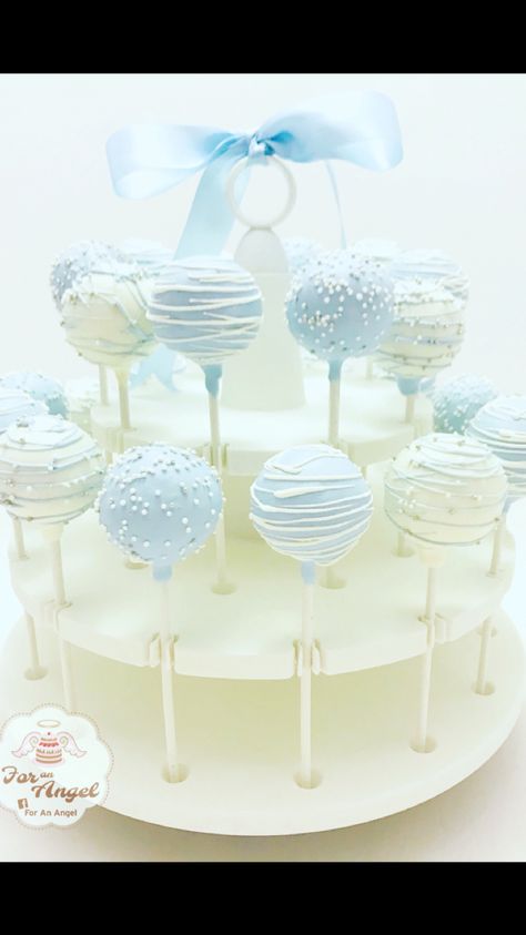 Cloud 9 Cake Pops, Cloud Cake Pops, Light Blue And White Birthday Theme, Cloud Theme Cupcakes, Light Blue Dessert Table Ideas, Light Blue Wedding Dessert Table, Baby Shower Cake Pops For Boys, Cloud Theme Cake Pops, Cloud Theme Cake