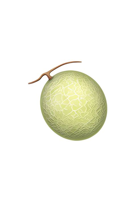 The emoji 🍈 depicts a round, green melon with a light green stripe running down the middle. The melon has a stem and a leaf attached to the top. The overall appearance of the emoji is that of a ripe, juicy melon ready to be eaten. Apple Emoji, Green Emoji, Apple Emojis, Ios Emoji, Green Melon, Iphone Emoji, Emoji Wallpaper Iphone, The Emoji, Flower Painting Canvas