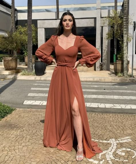 Terracota Dress Outfit Wedding, Frock Fashion, Party Frocks, Corset Dress Prom, Evening Dress Floor Length, Mother Wedding Dress, Indian Gowns Dresses, Elegant Dresses Classy, Prom Dress Inspiration