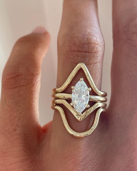 Marrow Fine by Jillian Sassone (@marrowfine_) • Instagram photos and videos Wedding Ring Stack, Bride Era, Alternative Wedding Ring, Marrow Fine, Alternative Wedding Rings, Wedding Band Designs, Jewelry Style, Classic Gold, Fine Jewelry Collection