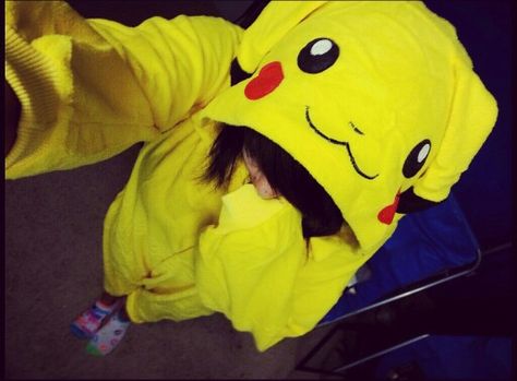 #pikachu #pokemon #onesie #kittykurbstomp Pokemon Onesie, Pikachu Onesie, Adult Onesie Pajamas, Onesie Pajamas, Scene Emo, Geek Life, Pluto The Dog, Pikachu, Onesies