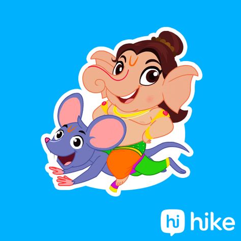 Ganesh Chaturthi Trending Gif By Hike Sticker - Find & Share on GIPHY Cute Ganesha, Coloring Canvas, Krishna Gif, Barn Pictures, Happy Ganesh Chaturthi Images, Puppy Wallpaper, Ganesh Chaturthi Images, Lord Ganesha Paintings, Ganesh Art